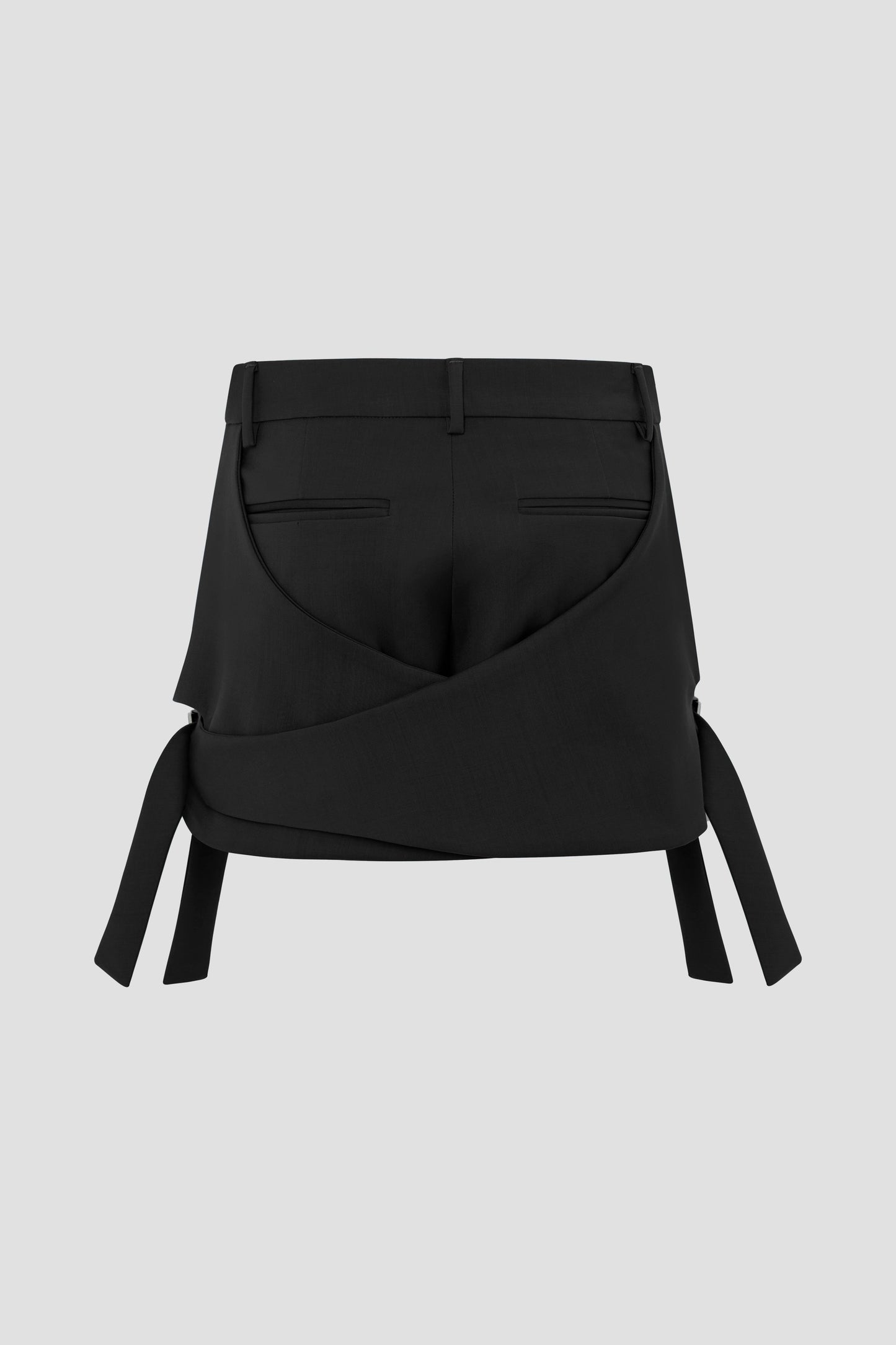 JNORIG Double Faced Wool Suiting Wrap Skirt-pant