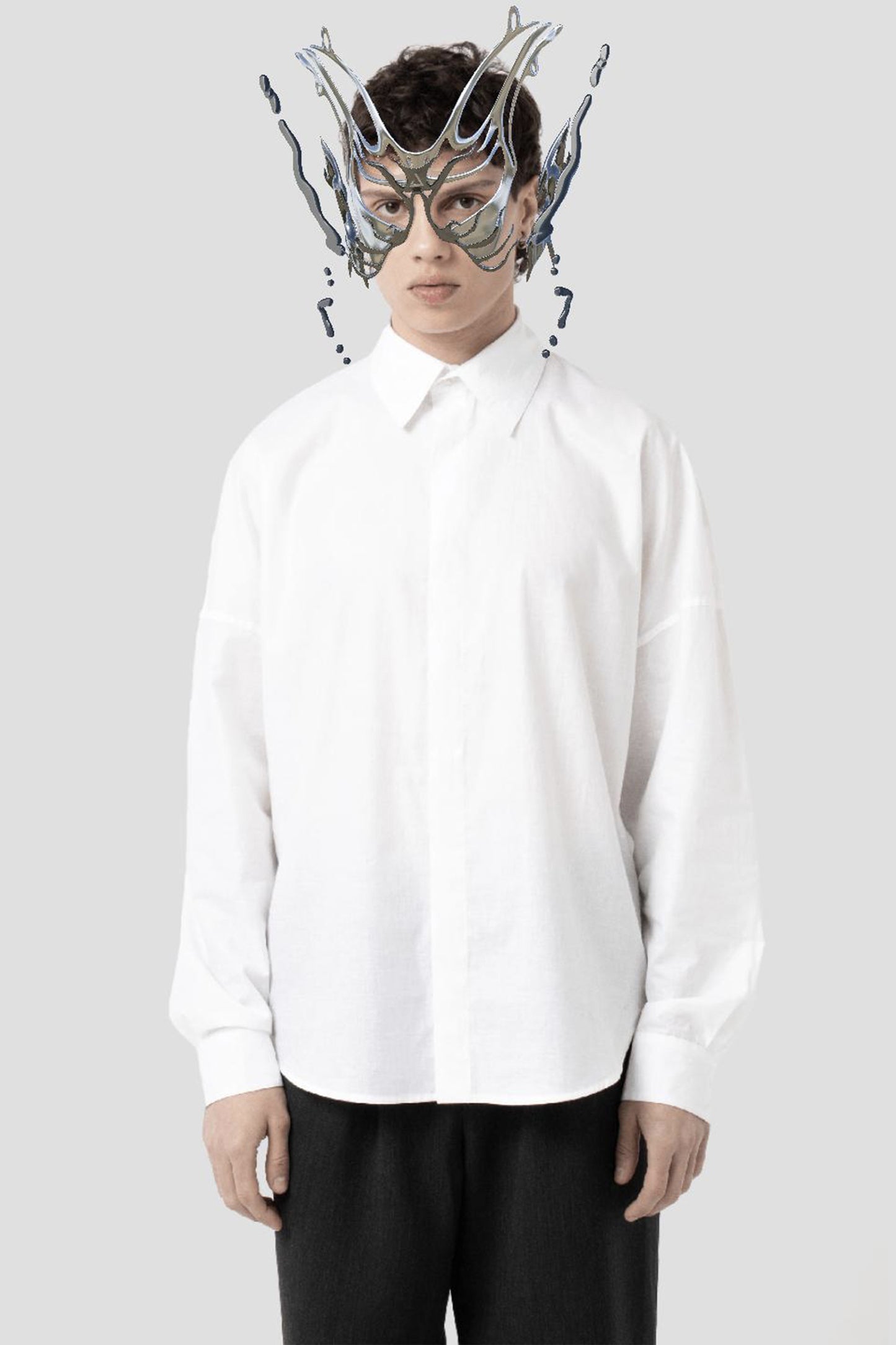 JNORIG White Long-Sleeved dress Shirt AR