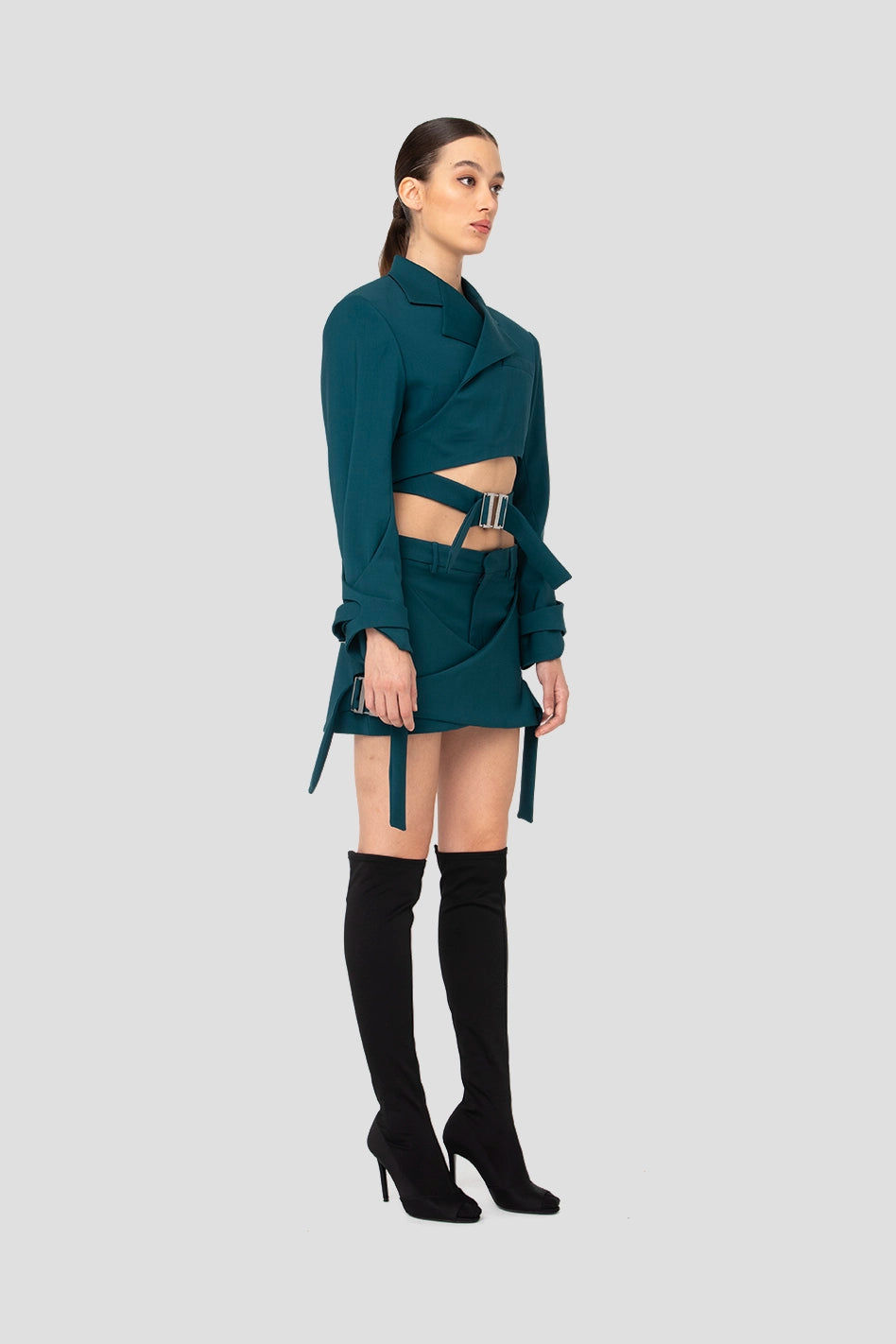 Blazer de llana de doble cara