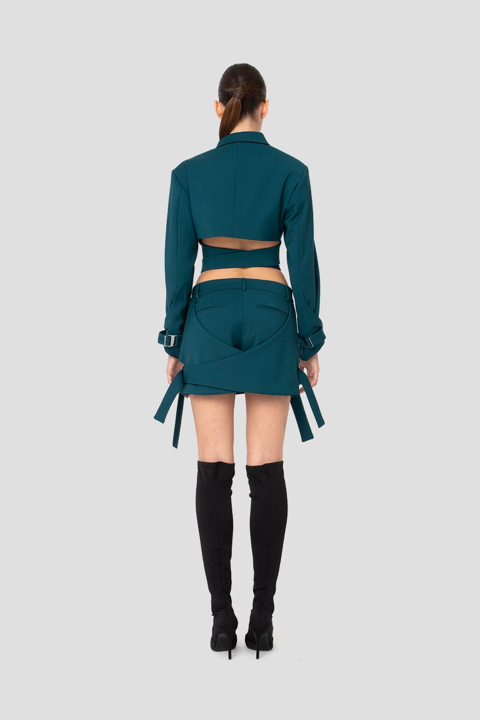 Blazer de llana de doble cara
