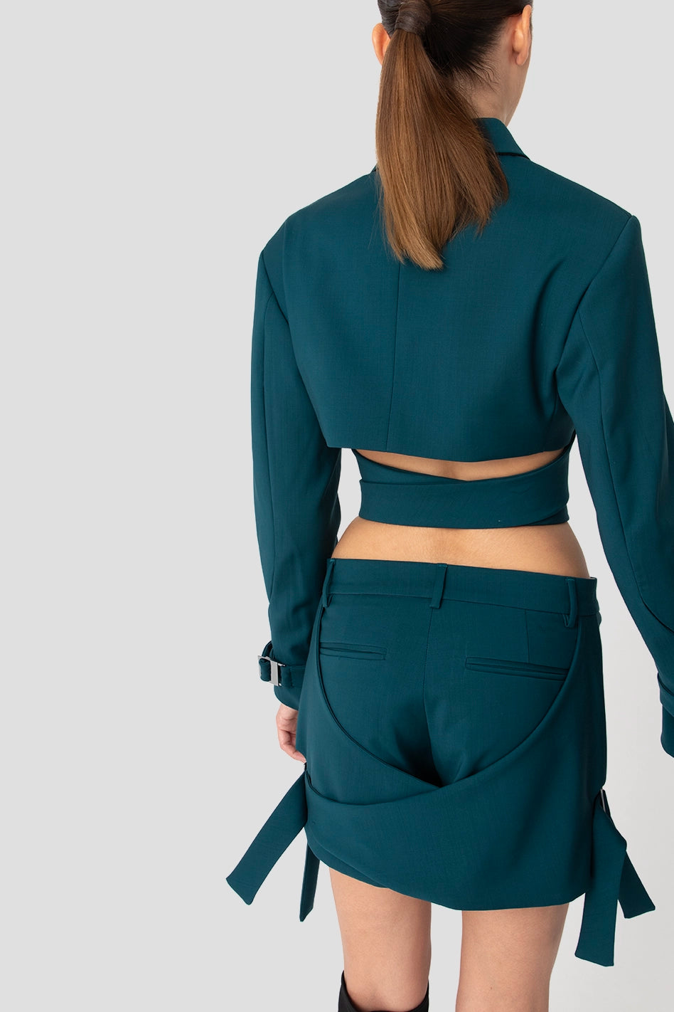 Blazer de llana de doble cara