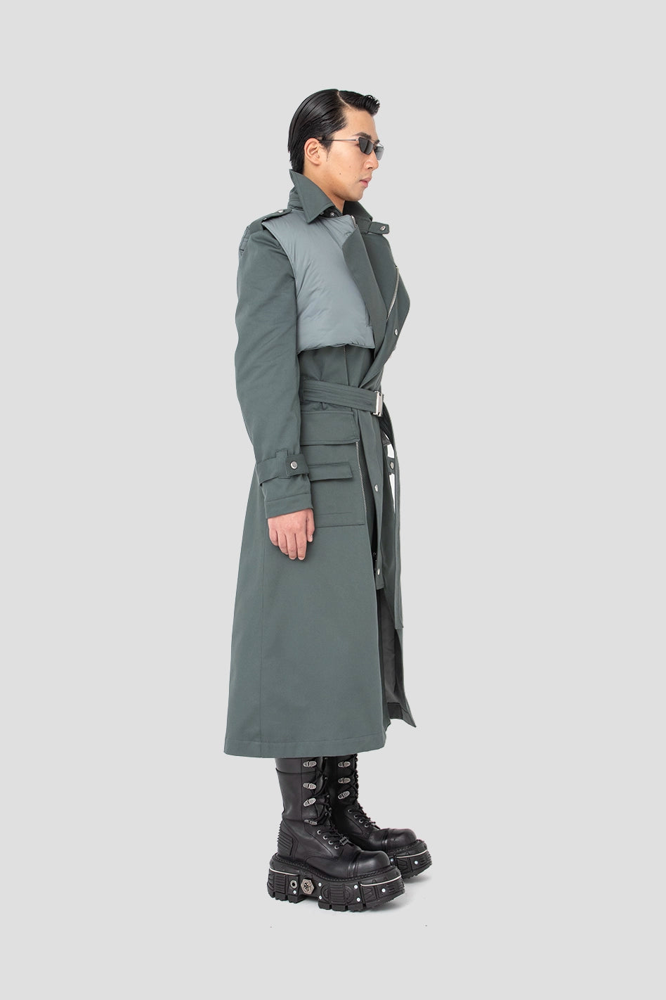 Trench Coat With Detachable Vest