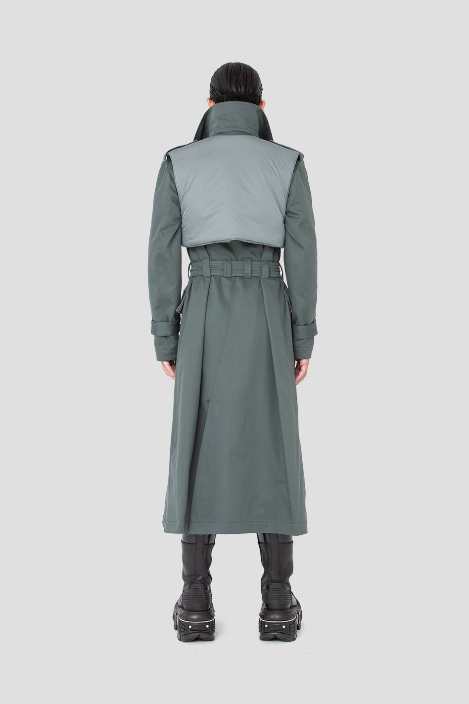 Trench Coat With Detachable Vest