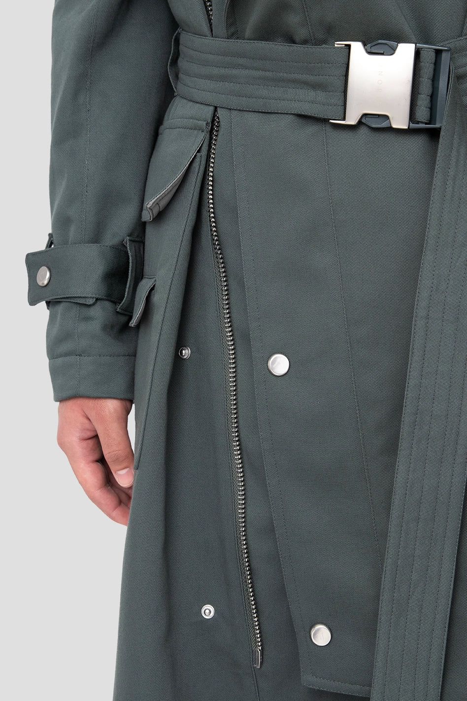 Trench Coat With Detachable Vest