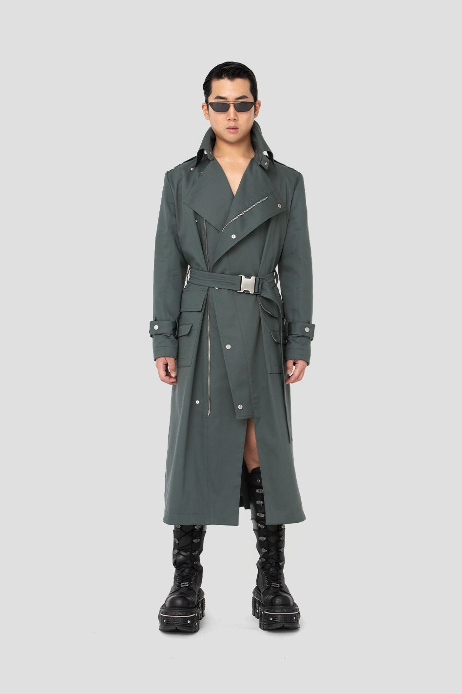 Trench Coat With Detachable Vest