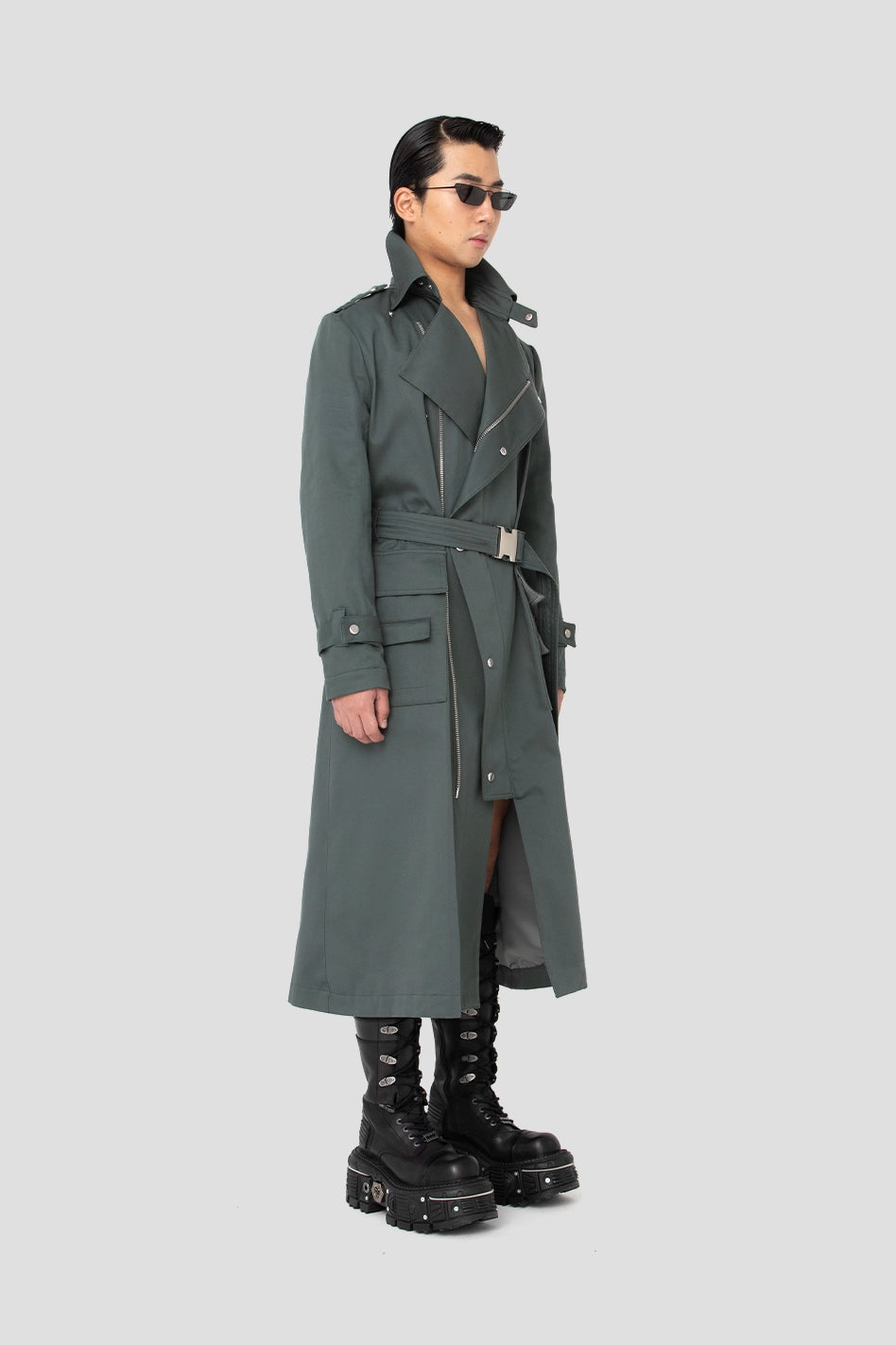 Trench Coat With Detachable Vest